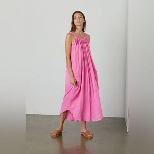 NWOT Velvet By Graham & Spencer Reese Cotton Gauze Maxi Dress